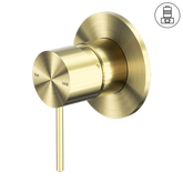 Mecca Shower Nero Mixer 80mm Plate - Brushed Gold